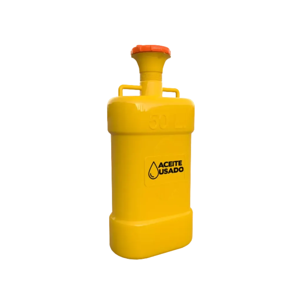 Contenedor de plástico aceitero 50 l para almacenar y transportar