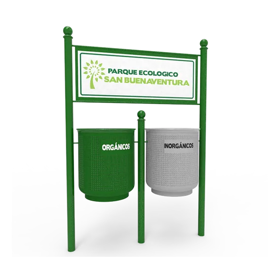 Papelera para residuos barcelona recicla de 160 litros