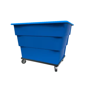Carrito de plástico cargacarro 1100 para lavandería de 1100 litros