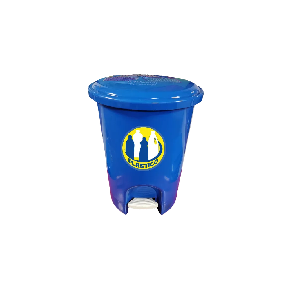 Bote con pedal ec bp21 para residuos de 21 litros