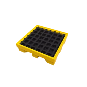 Pallet de plástico antiderrame plat1 200 para tambos
