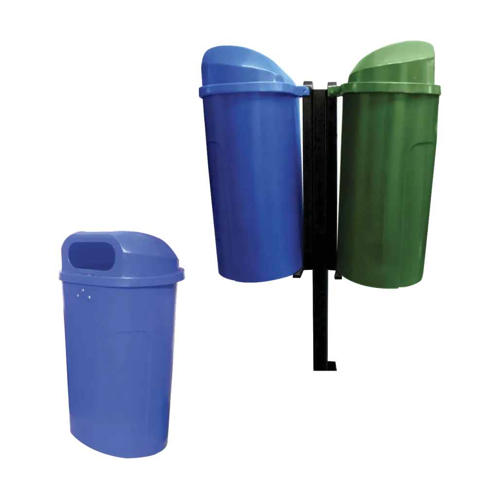 Papelera para residuos ranita 50 de 50 litros