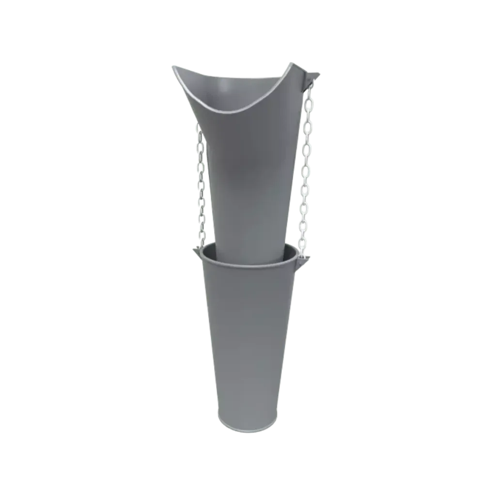 Receptor de plástico receptor cascajero para descarga escombros