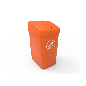 Papelera para residuos recicla 1 con tapa eléctrica