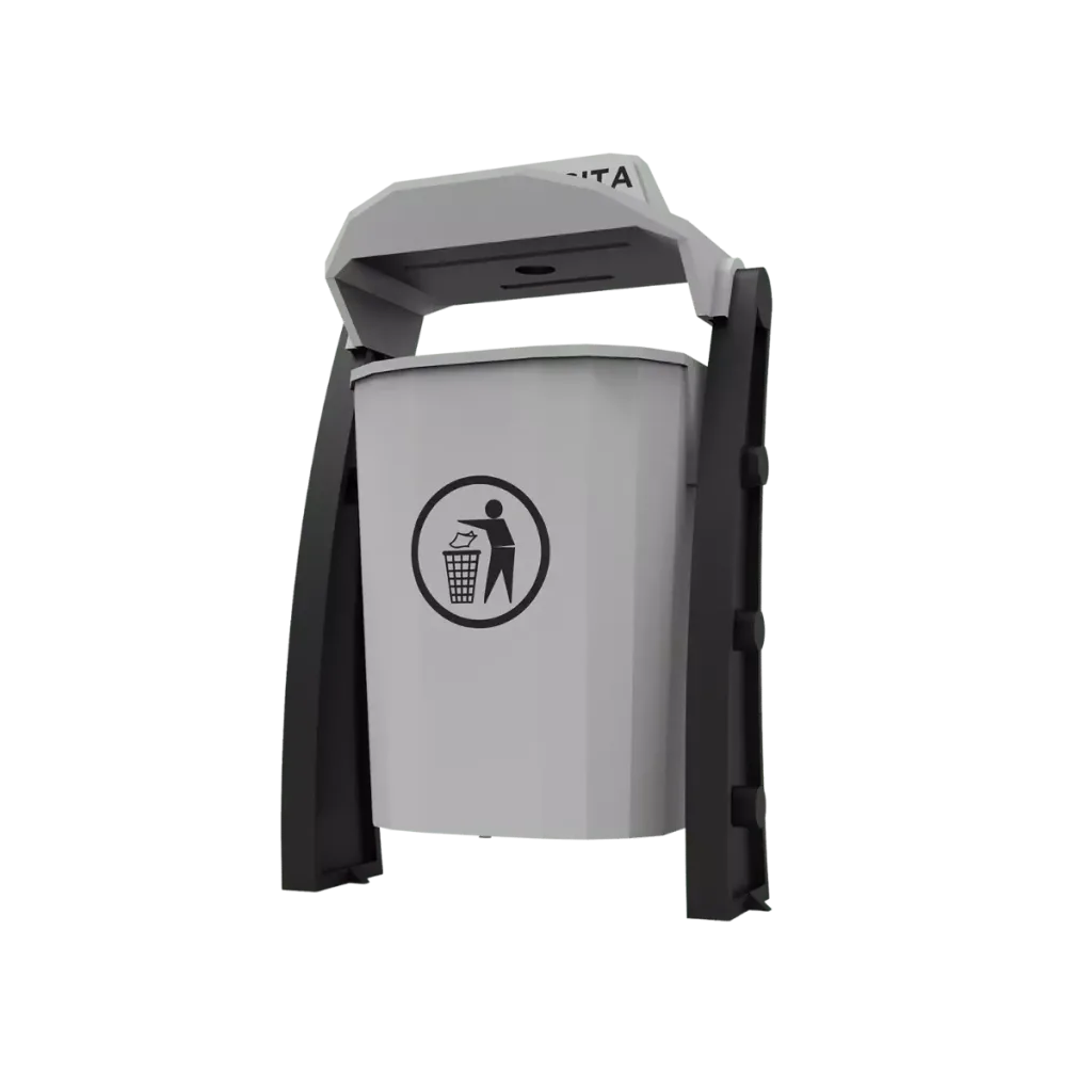 Papelera para residuos recicla 180 de 180 litros