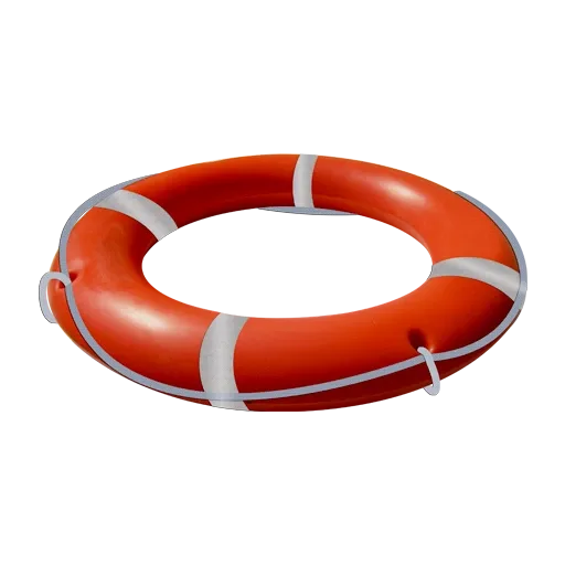 Aro salvavidas de polietileno color sw 25 naranja