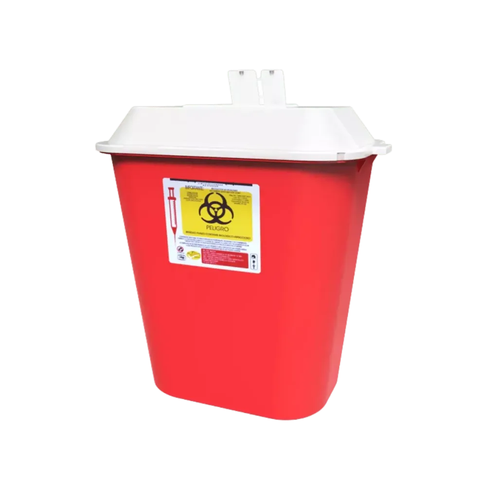 Contenedor recolector de punzocortantes rpbi pc 30 rojo de 26.0 a 30