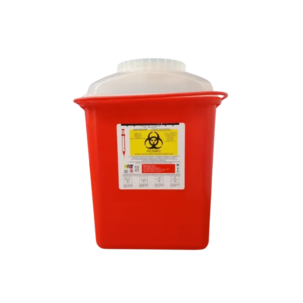 Contenedor recolector de punzocortantes rpbi pc 2.44 rojo de 2.44