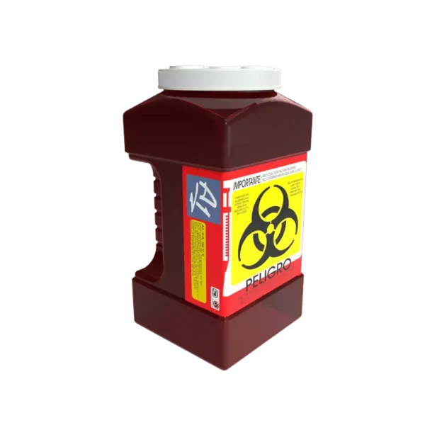 Contenedor recolector de punzocortantes rpbi pc 3 r rojo de 2.8 litros