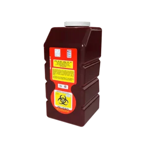 Contenedor recolector de punzocortantes rpbi pc 12 r rojo de 12 litros