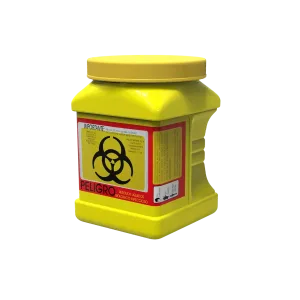 Contenedor recolector líquidos rpbi amarillo de pl 1 a 1 litro