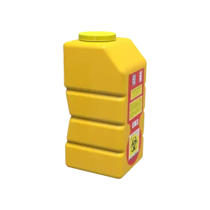 Contenedor recolector líquidos rpbi amarillo de pl 12 a 12 litros
