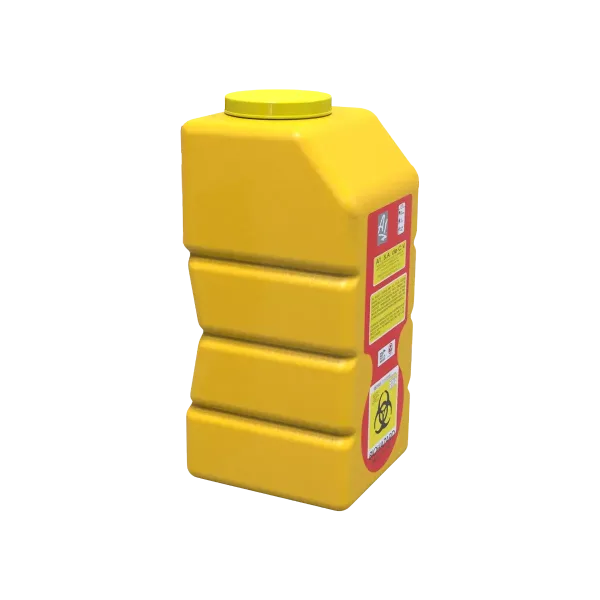 Contenedor recolector líquidos rpbi amarillo de pl 12 a 12 litros