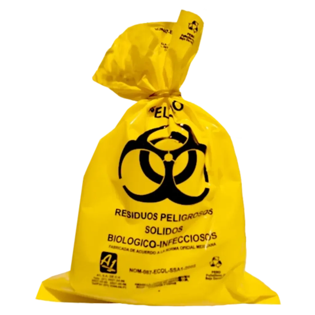 Bolsa rpbi amarilla de lro 20 200 amarilla 20x30 cm, paquete de 100