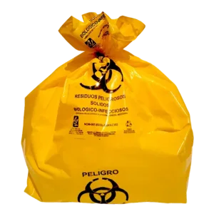 Bolsa rpbi amarilla de lro 50 200 amarilla 46x50 cm, paquete de 100