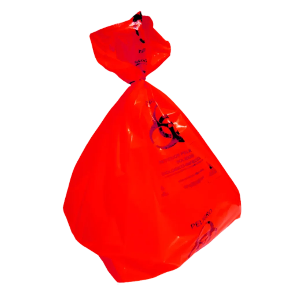 Bolsa rpbi roja de lro 55 200 rojo 55x60 cm, paquete de 100 piezas