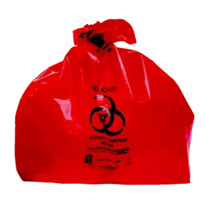 Bolsa rpbi roja de lro 60 200 rojo 60x60 cm, paquete de 100 piezas