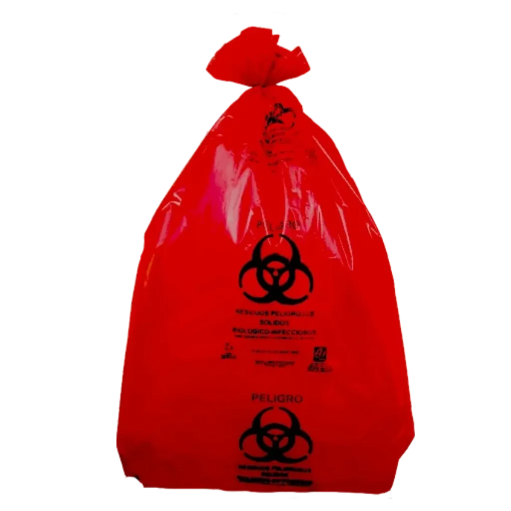 Bolsa rpbi roja de lro 61 200 rojo 60x80 cm, paquete de 100 piezas
