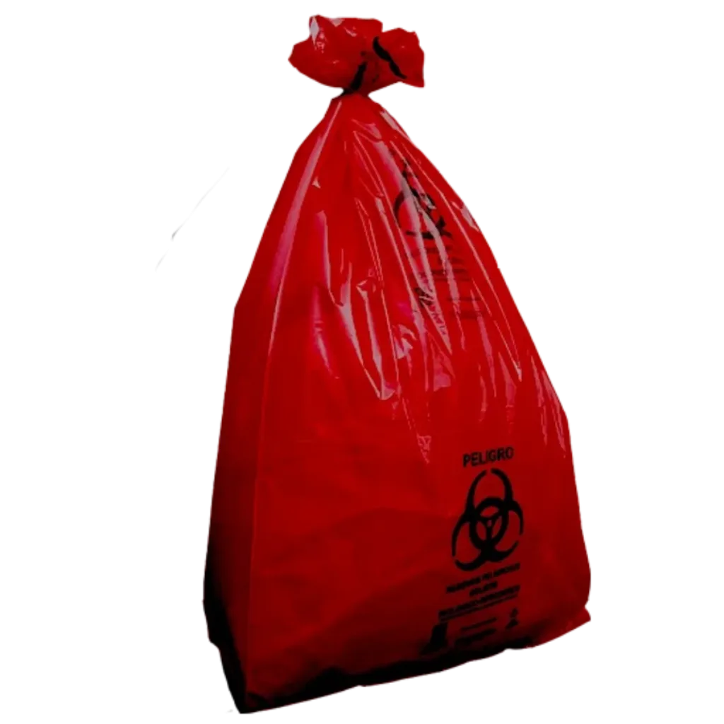Bolsa rpbi roja de lro 120 200 rojo 90x120 cm, paquete de 100 piezas