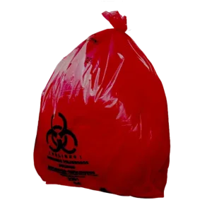 Bolsa rpbi roja de lro 122 200 rojo 110x120 cm, paquete de 100 piezas