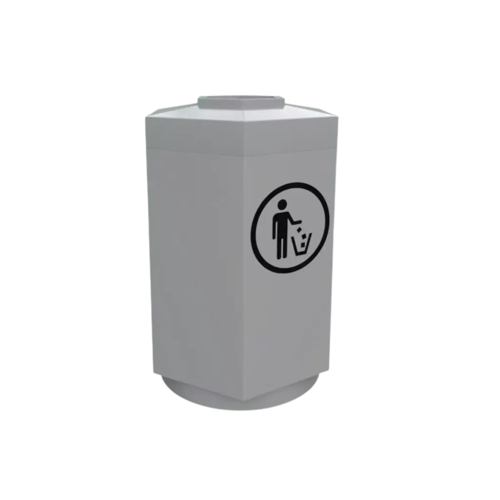 Papelera para residuos gasolinera 2000 de 30 litros