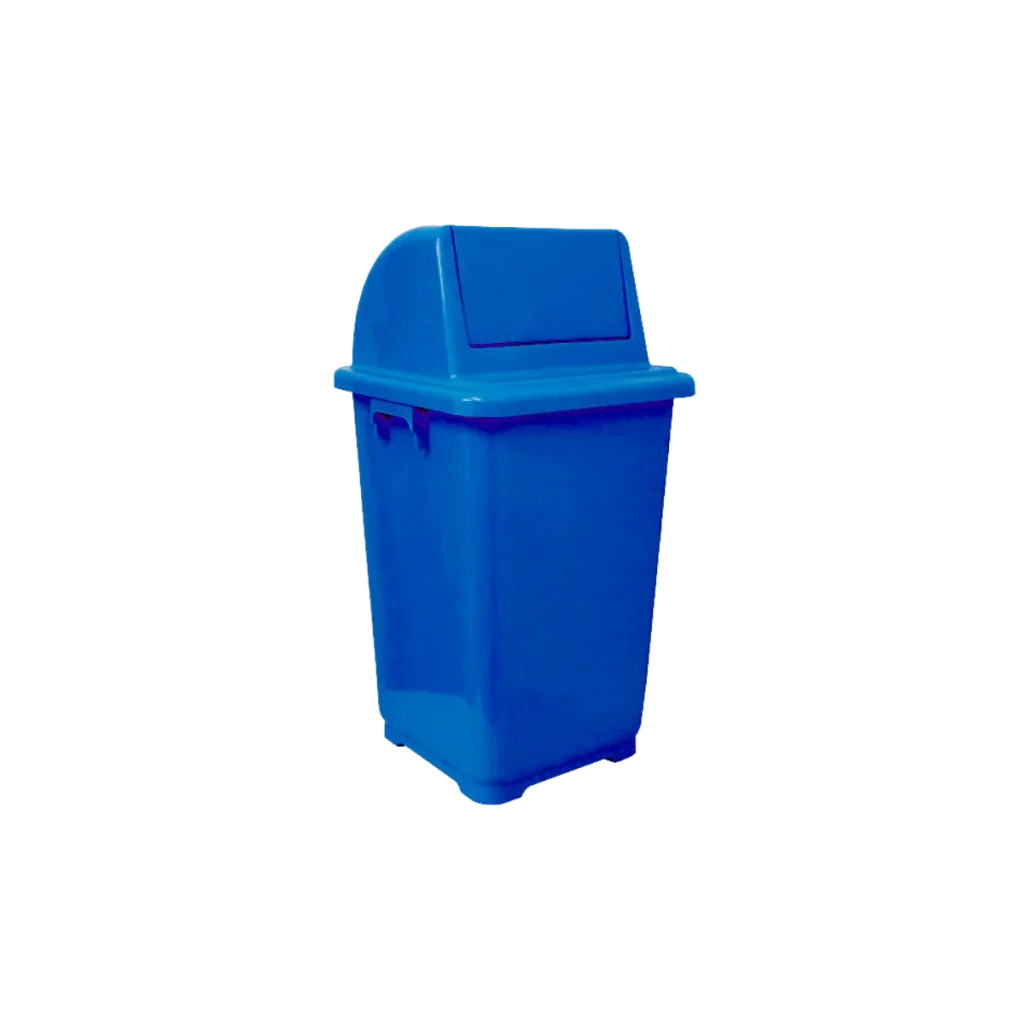 Bote de plástico eco ba 90 para basura cuadrado