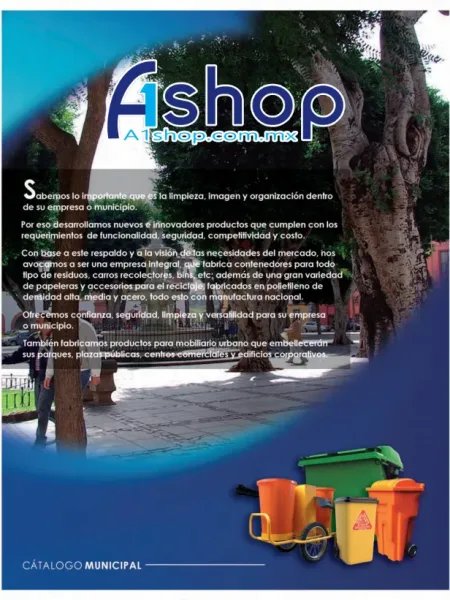 Portada del Catálogo Municipal de A1shop